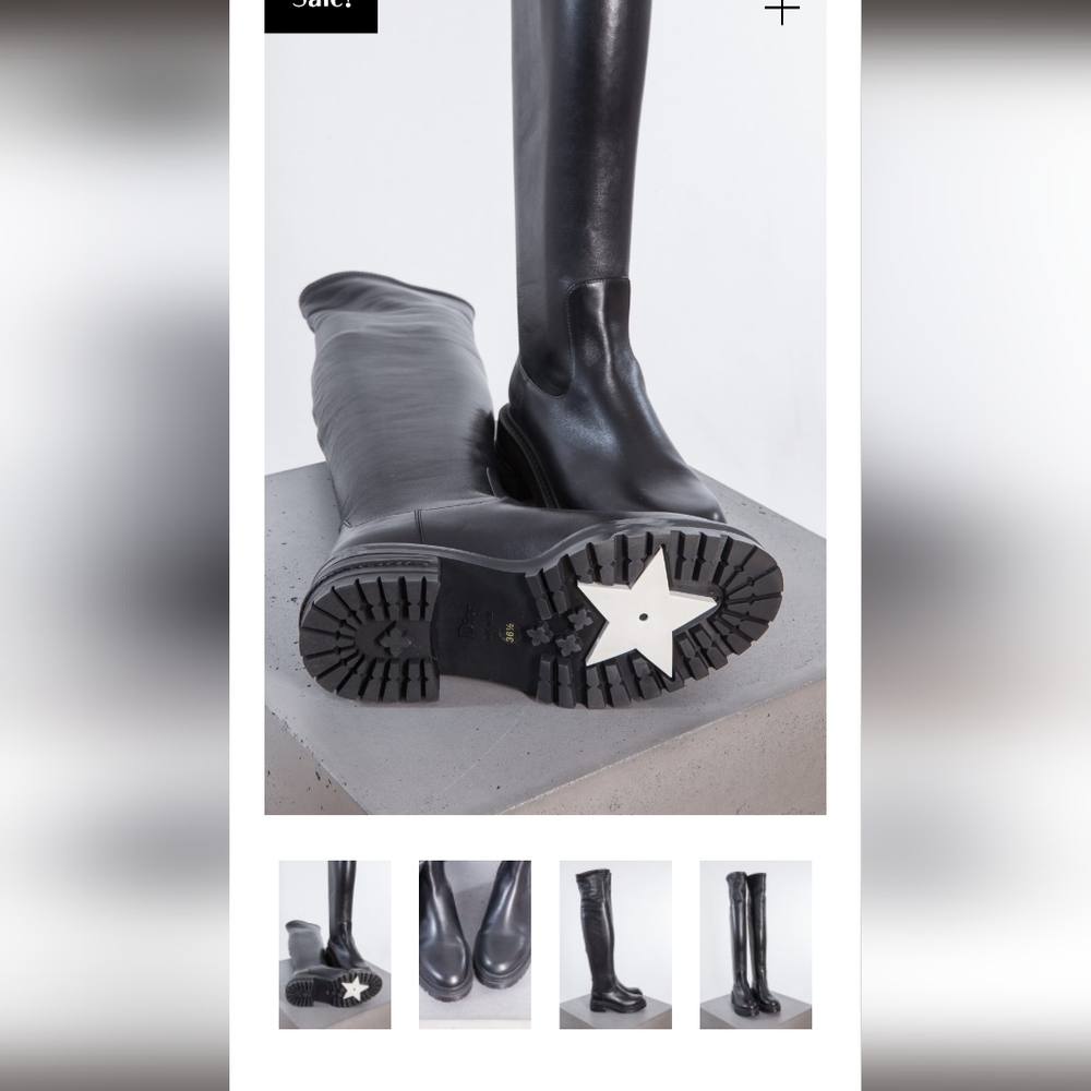 Gorgeous Dior Italian Leather Boots